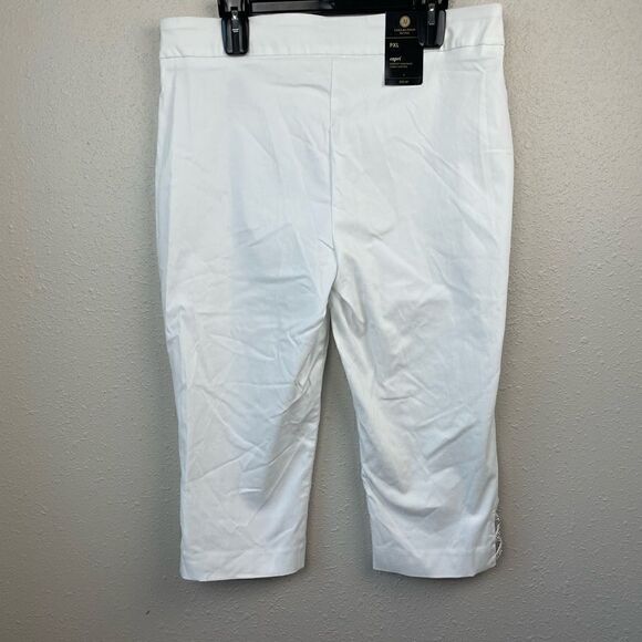 NWT JM Collection White Capri Pants Size Petite XL - Picture 4 of 7